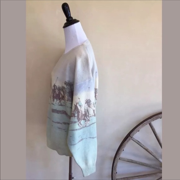 RALPH LAUREN 80's Equestrian Polo Sweater XL USA! - Picture 6 of 8